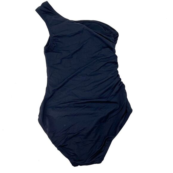 Michael Kors Black One Shoulder One Piece Swim Suit Bathing Suit - Picture 6 of 8